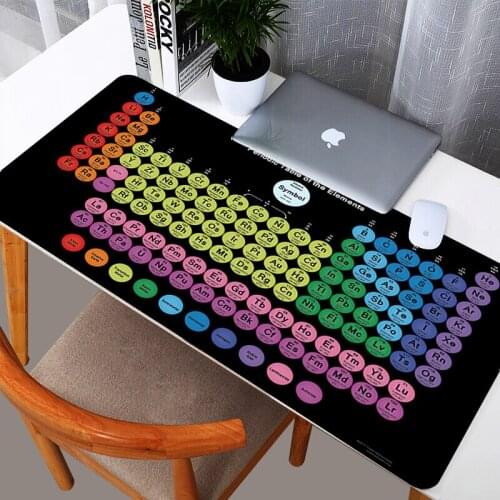 Large Gaming mouse Pad Size Periodic desk of Chemical Elem Mousepad xxl Anti-slip Mousepad game Keyboard Mat Desk mats