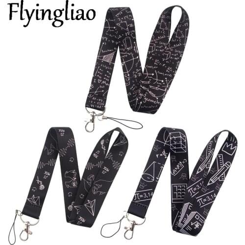 Mathematics Physical world Paper Plane Art Key Chain webbings ribbons Neck Strap for Phone Keys ID Card Cartoon Lanyards Gifts