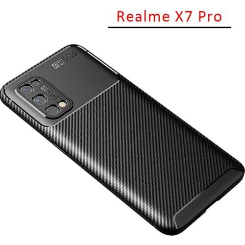 Case on realme x7 pro bumper cover for oppo realmi x 7 7x x7pro realmex7 protective phone coque back bag silicone matte soft tpu