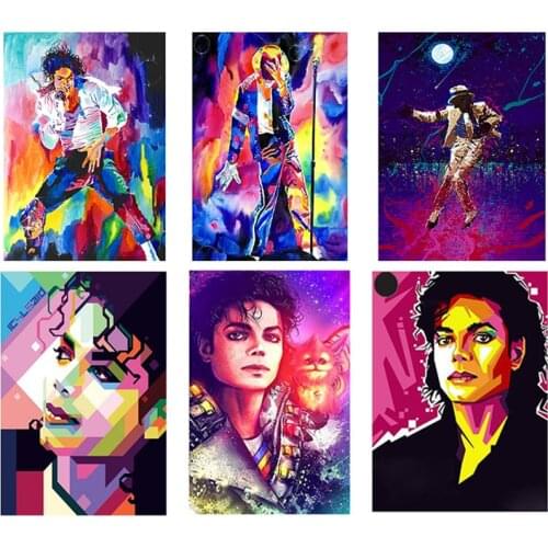 Man Diamond Painting Michael Jackson Cross Stitch Kits Full Diamond Embroidery Abstract Home Decoration Sewing Gift Craft