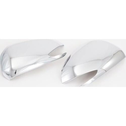 For Hyundai Santa Fe 2019 2020 Carbon Fiber Side Door Mirror Look Rear View Rearview Caps Trim Car Covers Overlays Styling