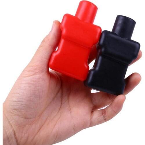 1 Pair Universal Car Battery Terminal Cap Negative Positive Terminal Covers Protector Replacement Batteries Car Accessories