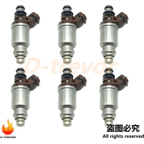 Set of 6 OEM 23250-46030 fuel injectors nozzle for 1992-1995 Lexus SC300 GS300 Toyota Supra 3.0L I6 842-12134