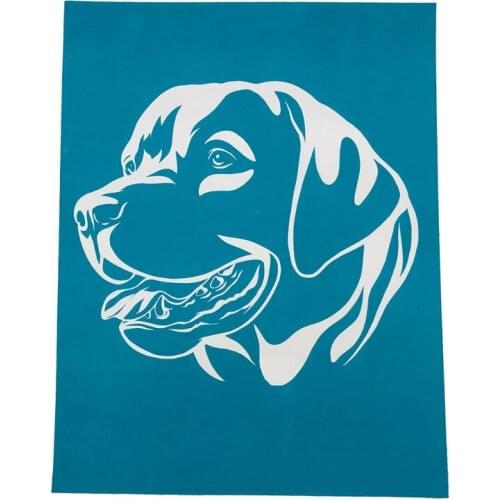 Creative Labrador Retriever Self-adhesive Screen Printing Template Net Transfer for DIY T-shirt Pillow Textile Painting
