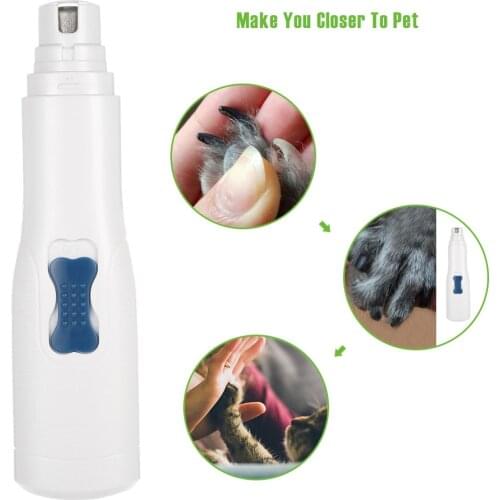 Pet Nail Grinder Electric Nails Grooming Tool Pet Nail File Gentle Paws Grinding Clipper Trimmer for Dogs Cats