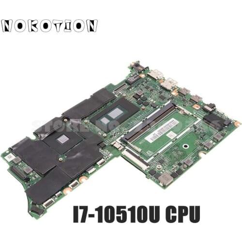 NOKOTION For Lenovo ThinkPad ThinkBook 15 15-IML 15.6 inch Laptop Motherboard DA0LVAMB8E1 DA0LVAMB8E0 I7-10510U Radeon 620