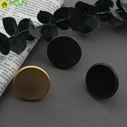 Metal Cabinet Furniture Drawer Knob Round Simple Cupboard Wardrobe Dresser Closet Kitchen Door Pull Hardware Zinc Handle Knob