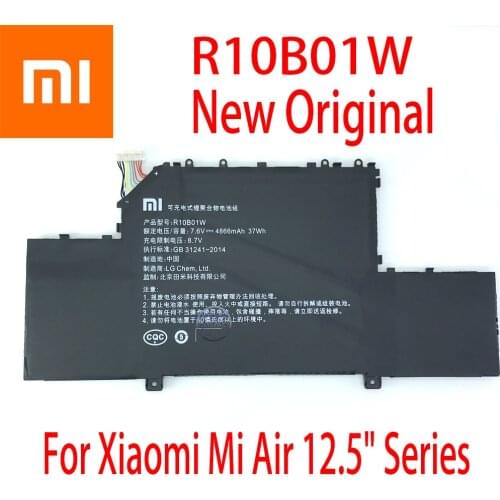 NEW Original Xiaomi Mi Notebook Air 12.5 4886mAh R10B01W R10BO1W Battery 7.6V 37Wh