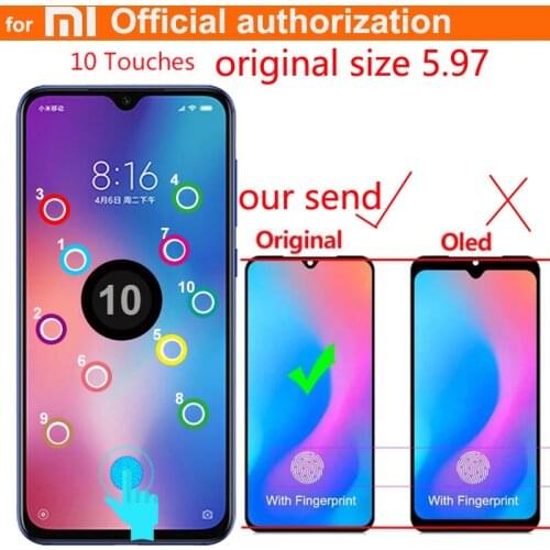 ORIGINAL LCD Display For Xiaomi Mi9 SE Touch Screen Digitizer Assembly Frame Replacement fingerprints For Xiaomi Mi9SE M1903F2G