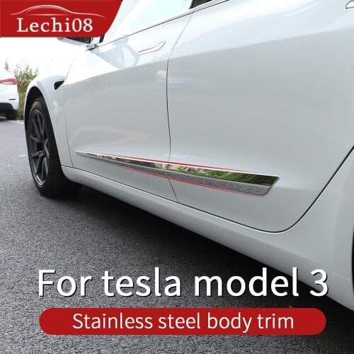Stainless steel Body trim for Tesla model 3 accessories/car 2016-2021 accessories model 3 tesla three tesla 3