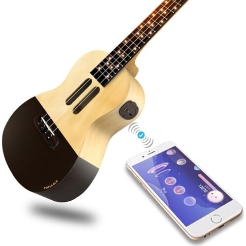 Populele U1 Smart Ukulele Concert Soprano 4 Strings 23 Inch Acoustic Electric Guitar from Xiaomi APP Phone Guitarra Ukulele