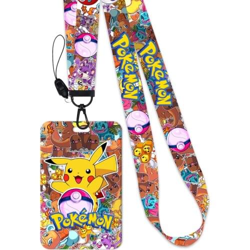 Anime Lanyard Neck Strap Rope For Mobile Cell Phone ID Card Badge Holder With Keychain Keyring Gift