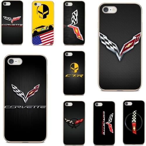 Silicone Bag Case Racing-Car-Corvette-Two-Skull-Flag For Huawei Nova 2 2i 3 3i Y3 Y5 Y6 Y7 Y9 Prime 2015 2016 2017 2018 2019