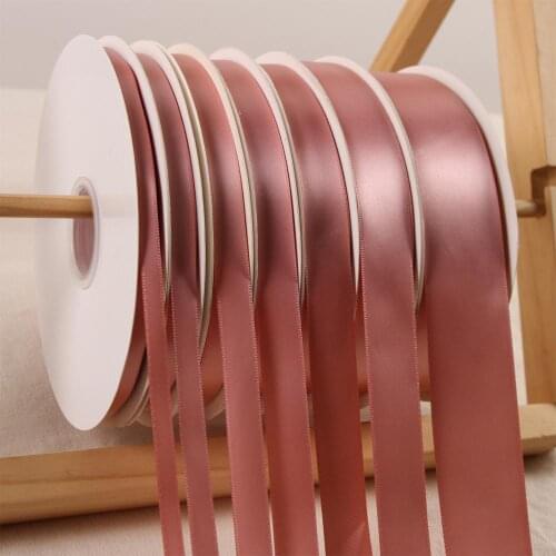 Sweet Nectar Color 100 Yards/Roll Polyester Ribbon Satin Ribbon Wedding Christmas Decoration Cake Gift Wrap DIY Hair Accessories