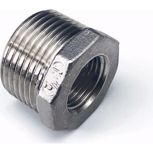 Tonifying Heart Reducer Bushing Male X Female 1/8" 1/4" 1/2" BSPT Thread Stainless Steel SS304 Pipe Fittings for Water Gas Oil