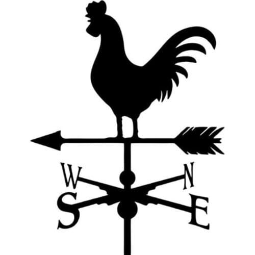 12.3 Cm * 16 Cm Windbreaker Chicken Farm Kip Vinyl Decal Car Sticker Car Shape And Accessories Black Strip