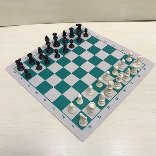 34.5x34.5cm/42x42cm PVC Leather Tournament High Quality Educational Chess Board For Childrens Educational Games