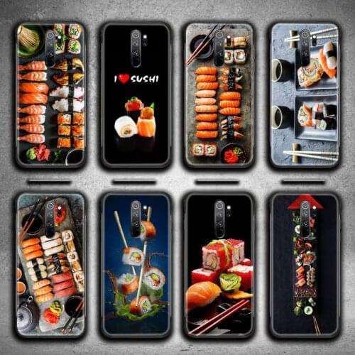 Japan cuisine sushi food Phone Case for Redmi 9A 8A 7 6 6A Note 9 8 8T Pro Max Redmi 9 K20 K30 Pro