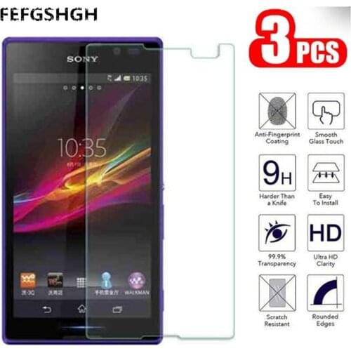 9H Tempered Glass For Sony Xperia C S39H Screen Protector Glass On The For For Sony C2305 C 2305 Protective Film Glass