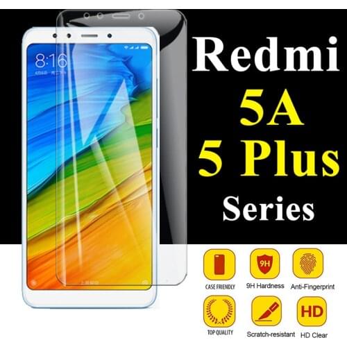 Protective Glass On ksiomi Redmi 5 plus Screen Protector For Xiaomi Redme 5a Xiomi 5plus Tempered Mi5 Xaomi Armor Film Red Mi A5