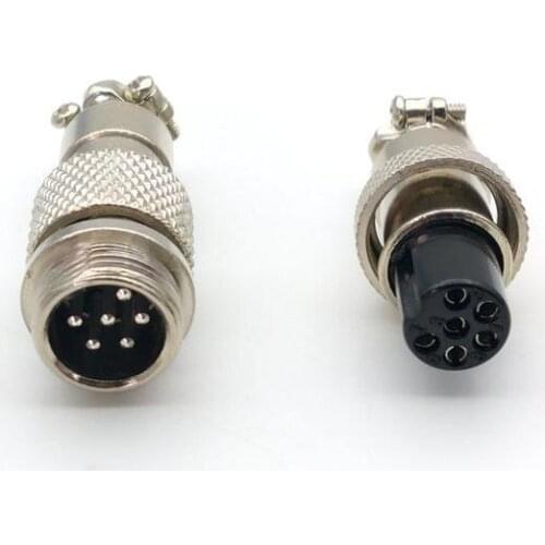 10set (Male+Female) 6pin Aviation Plug GX12 12mm Panel Power Chassis adapter