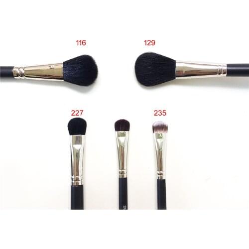 116/129 Powder/Blush Brush / 227 Large Fluff Eyeshadow 235 Split Fibre All Over Eye Brush - Beauty Makeup Blender Tool