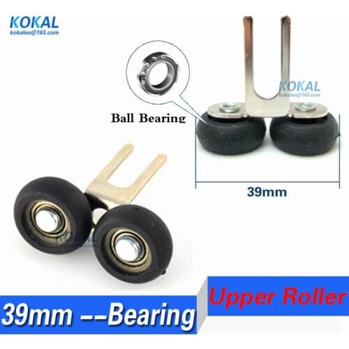 [UP-39Y] 2PCS closet sliding aluminum all door and glass acting door upper roller 39mm roller bearing door upper roller wheel