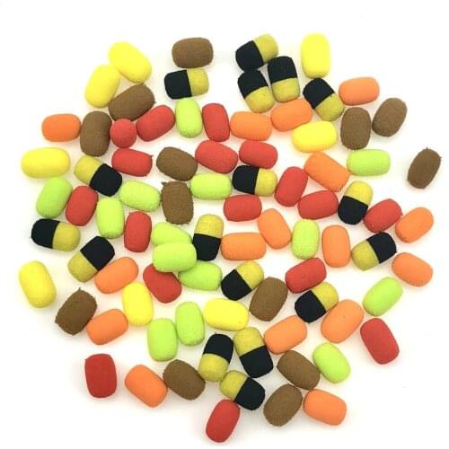 30pcs/bag 8mm Zig Rig Foam Carp Fishing Bait Foam Boilie Pop Ups floating Lures Terminal Tackle fake corn tiger nut