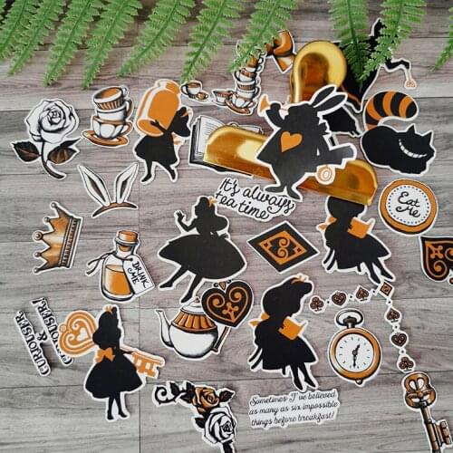 40PCS Cartoon stickers DIY scrapbooking phone week journal album diary happy plan decorative stickers
