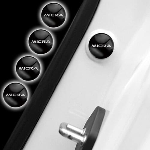 8PCS Epoxy Car Door Soundproof Patch Shock Absorption Gasket Stickers For Nissan Micra 2010-2021 Auto Accessories