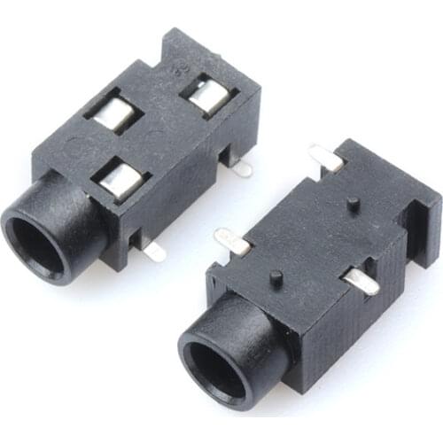 100 Pcs 3.5mm Female SMD Audio Connector 3 Pin Stereo Phone Jack PJ320B