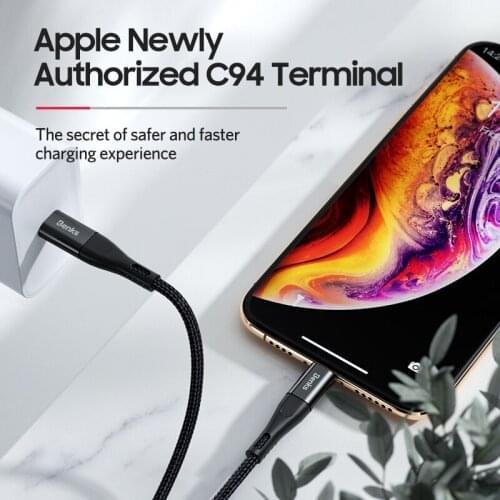 Benks Type-C interface MFi Charger Cable PD Fast Charging Data Cable For iPhone12 11 Pro Max X xs xr max 8 7 6 plus iPad pro air