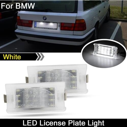 For BMW E34 Touring 1987-1996 High Brightness White LED License Plate Light Number Plate Lamp