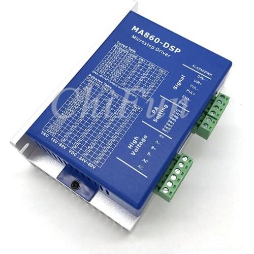 Freeshipping 2-Phase Stepper Driver MA860-DSP 24V-80VDC 16-70VAC Output 6A Current NEMA 34 Motor