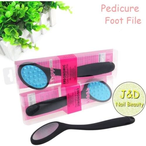 FOREVERJASMINE 12pcs Black Stainless Steel Pedicure File Foot Callus File Remover Personal Care Tool Double-sided Sanding File