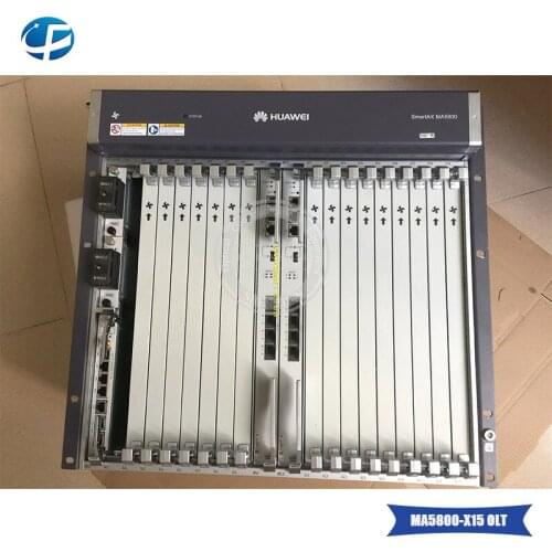 Hua Wei MA5800-X15 GPON OLT, 16ports GPHF C+ board , 2*MPLA boards , 2*PILA DC power, 16pon OLT SFP Moudle