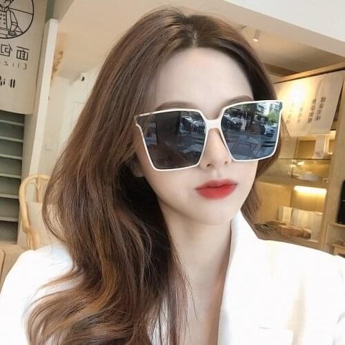 Classic Square Sun Glasses Women 2021 Luxury Brand Fashion Vintage Champagne Color Big Frame Sunglasses UV400 Shade Driving