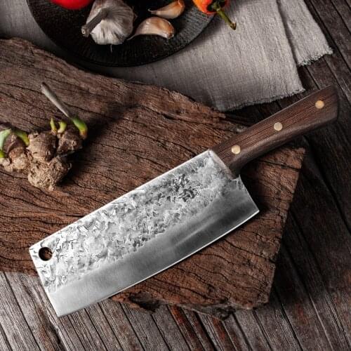CHUN Hand Forging Kitchen Knife Professional Shredded Meat Vegetables Slice Traditional Labor-saving Knives Sharp Nakiri Cleaver