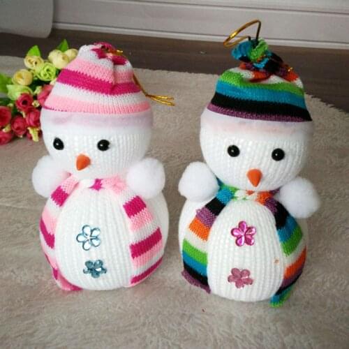 12x7cm Christmas Doll Christmas Decorations Hanging Christmas Snowman Christmas Tree Dress Pendant christmas tree decorations