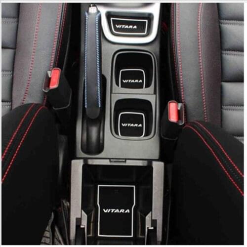 18pcs Car-Styling Latex Car-Covers Non-Slip Sticker Interior Door Pad Cup Cover Gate Slot Mat Decoration For Suzuki VITARA 2016