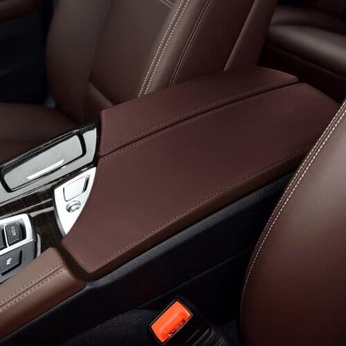 Soft Leather Armrest Cover For BMW 5 Series F18 2011 - 2017 Auto Car Styling Center Armrest Box Pad Skin Protective Cover