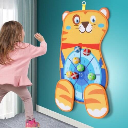 Kids Darts Toys Set Children Throw Sticky Ball Dartboard Boards Target Ball Indoor Sports Sucker Ball Game Family Outdoor Games