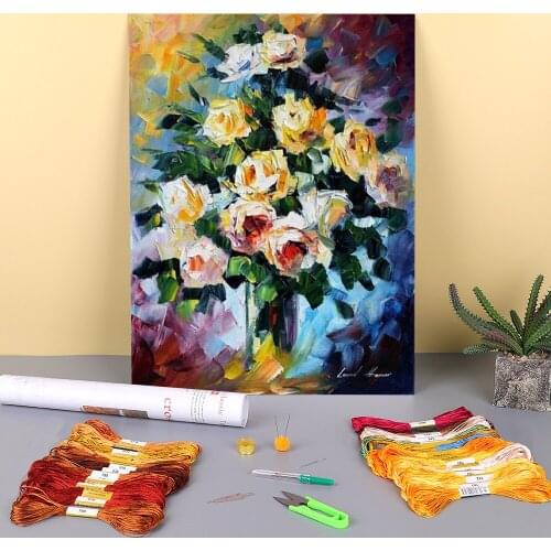 Admiration Printed Canvas 11CT Cross-Stitch Embroidery Full Kit DMC Threads Knitting Sewing Painting Needlework Gift Wholesale