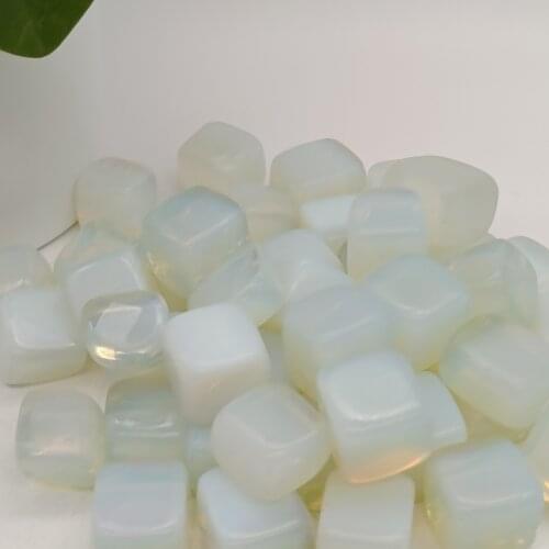 Natural opal cube crystal mineral macadam is a beautiful healing product