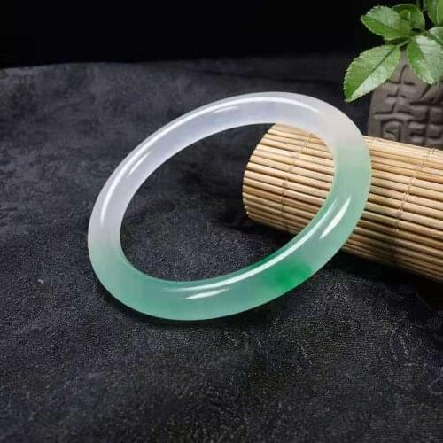 Genuine Natural Ice Jade Bangle Women Jadeite Bracelet Bangles Fashion Charm Jewellery Emerald Gemstone Jewelrys Amulet Gifts