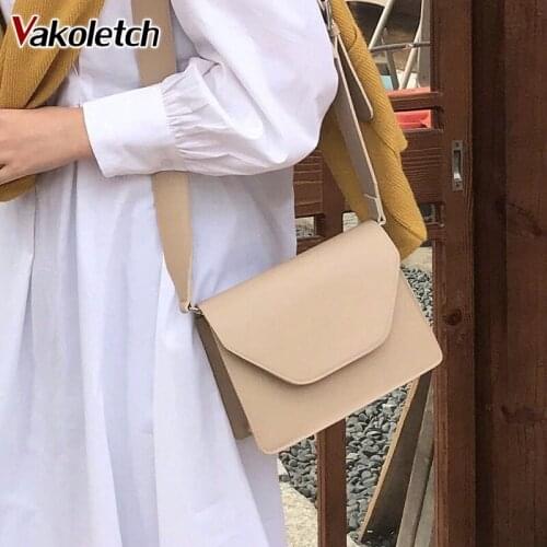 New Arrive 2020 Women Pu Leather Shoulder Bags Girls Brief Flap Womens Casual Messenger Bags Crossbody Bags KL852