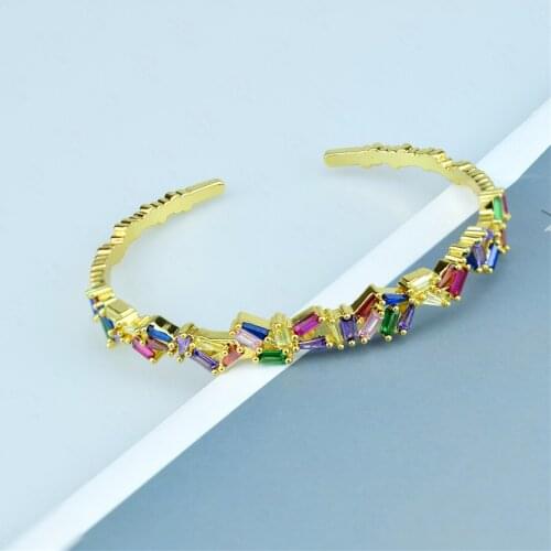 New Design High Quality Copper Zircon Bracelets & Bangles for Women Mama Luxury Brand Bangle Charm Boho Party Jewelry Gift