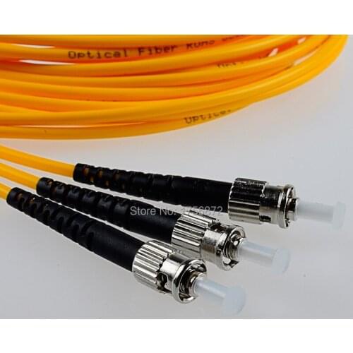 50Pieces/Lot 3Meters ST-ST Simplex 9/125 Singlemode Fiber Optic Cable Patch Cord Jumper