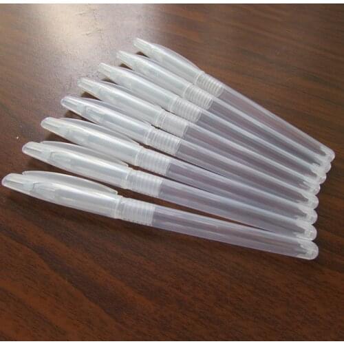 10PCs/Set Plastic Stationery Portable Simple Style Writing Supplies Ballpoint Shell Transparent Gel Pen Cover