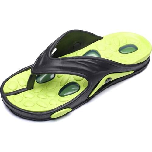 Sandales 2021 Summer Men Hollow Out Breathable Beach Massage Outdoor Slip-on Flats Sandals Men Shoes Size 45 Zapatos